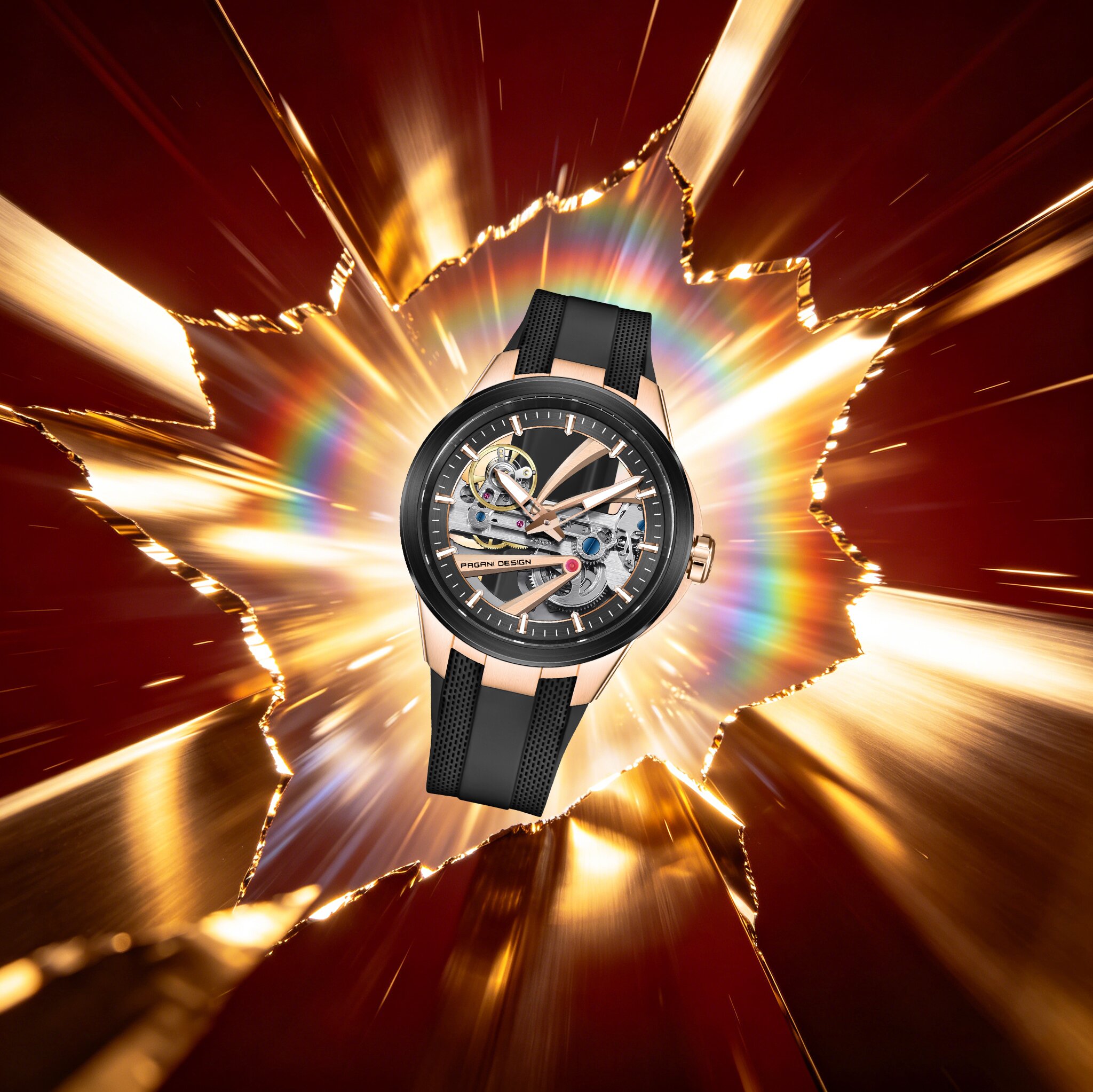 Tourbillon Movement Watch - PAGANI DESIGN Extraordinary Demeanor Men Mechanical
