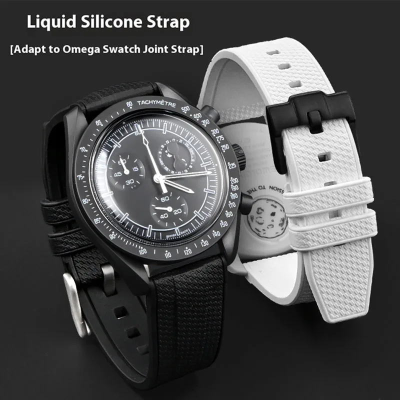Luxury Watch Omega - 20mm 22mm Liquid Silicone Strap for