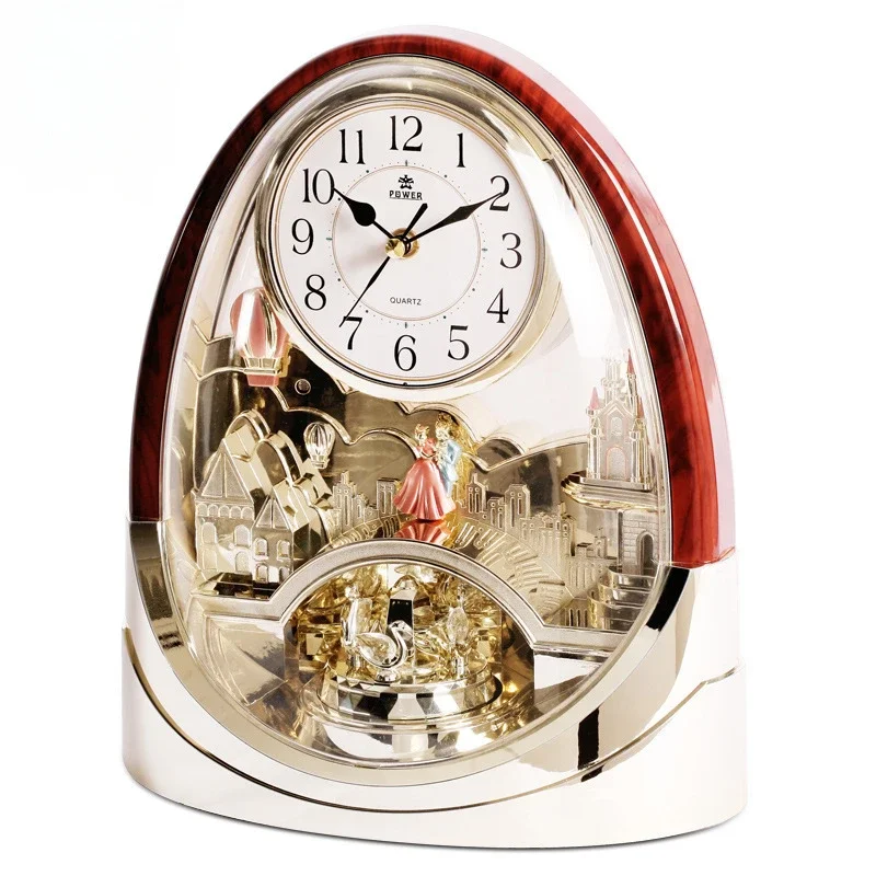 Table Watch Luxury - Table Watch Desk Clock Vintage Wood