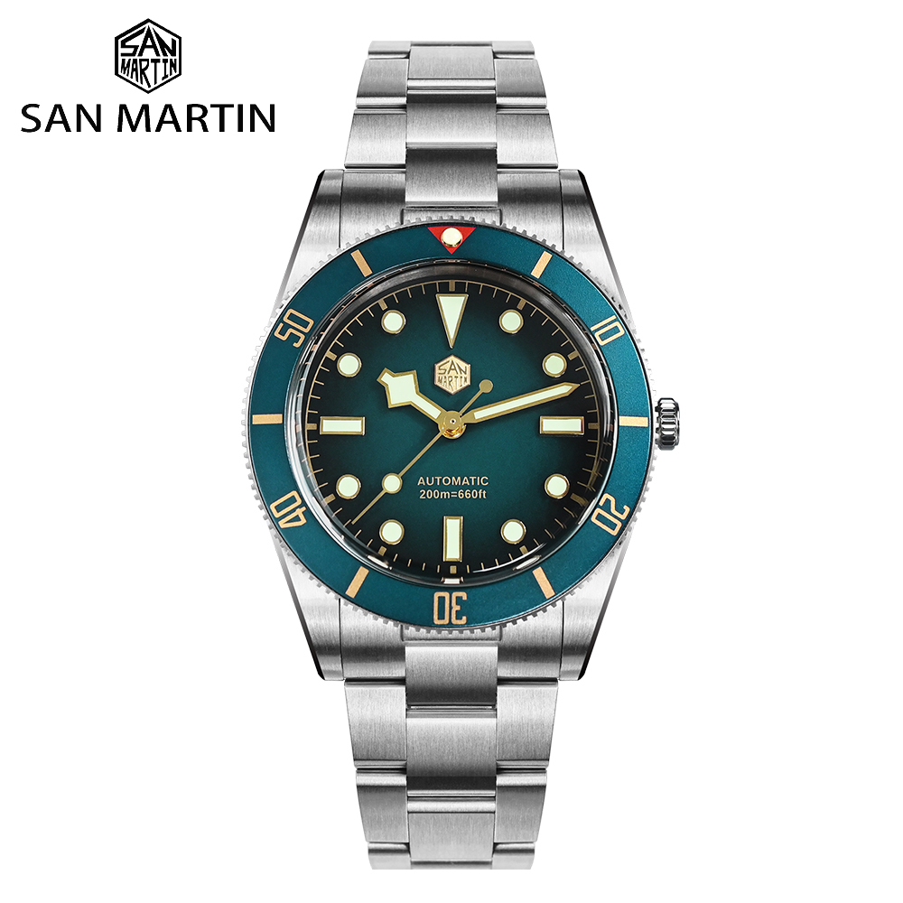 Guilloché Dial Watch - San Martin 37mm SN0138 Upgraded Diving