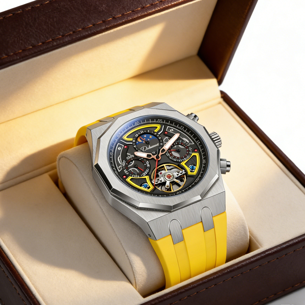 Tourbillon Movement Watch - Top Brand Sport Mens Tourbillon Watches