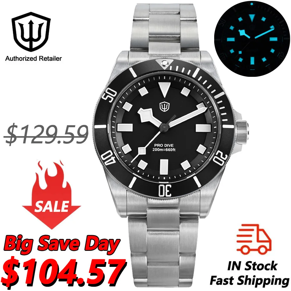 Guilloché Dial Watch - Watchdives WD1969 Pro 38mm Quartz Watch