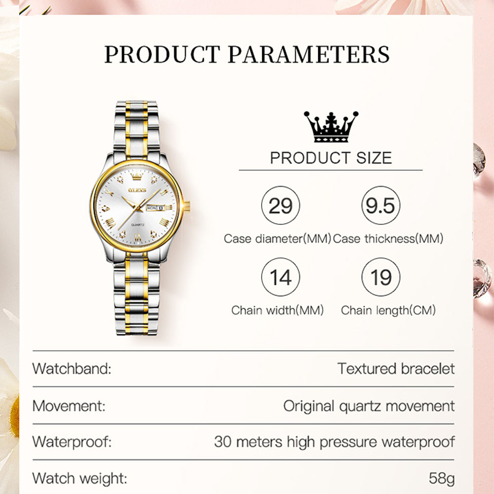 OLEVS 5563 New Fashion Women Q - Luxury Watch Brand For Women ulasan dan harga