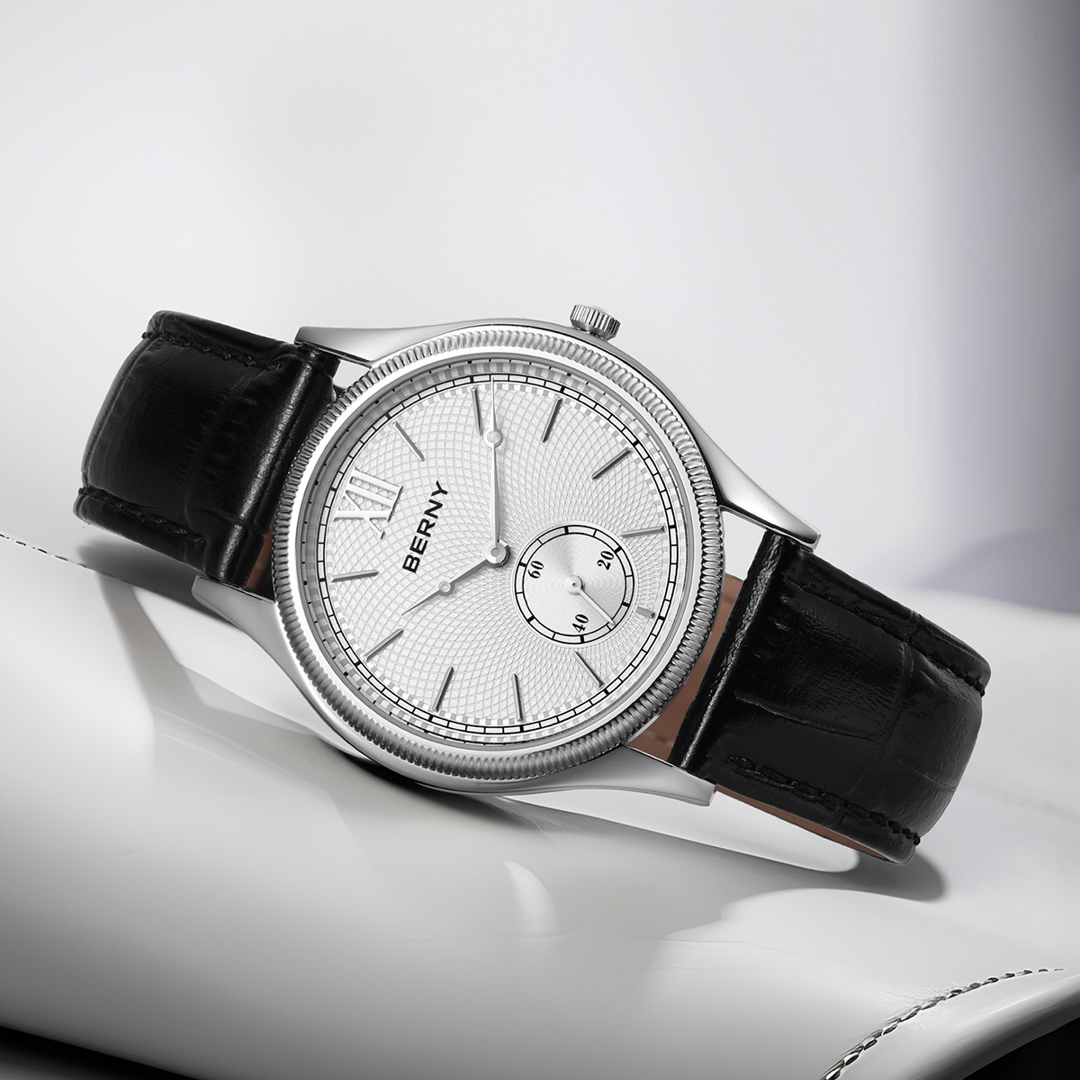 BERNY Men's Watches Luxury Cla - Guilloché Dial Watch ulasan dan harga