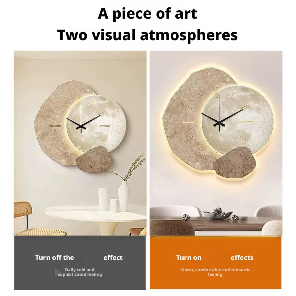 Minimalist Planet Moon Wall Cl - Luxury Watch Wall Clock ulasan dan harga