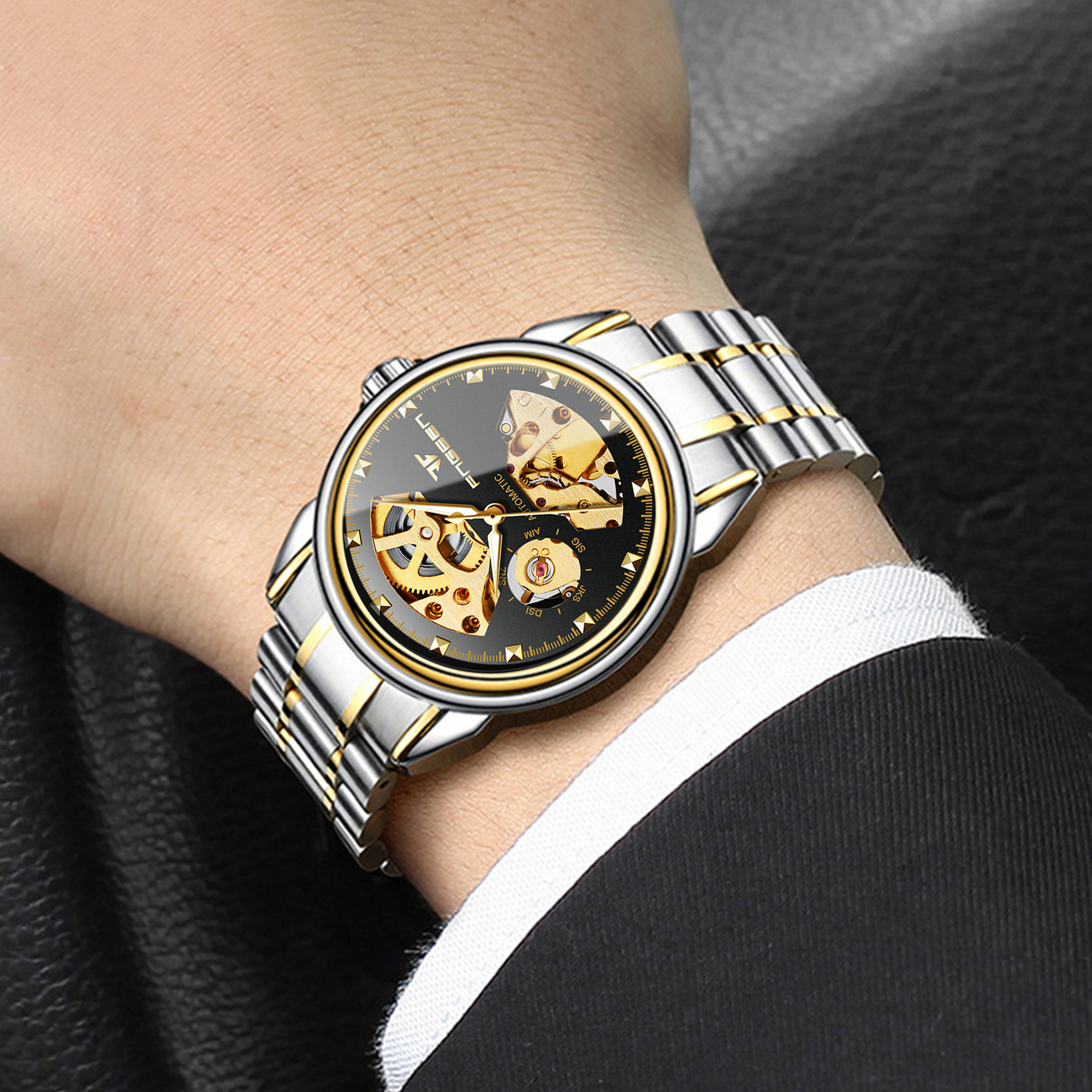 BINBOND Luxury mechanical wris - Tourbillon Movement Watch ulasan dan harga