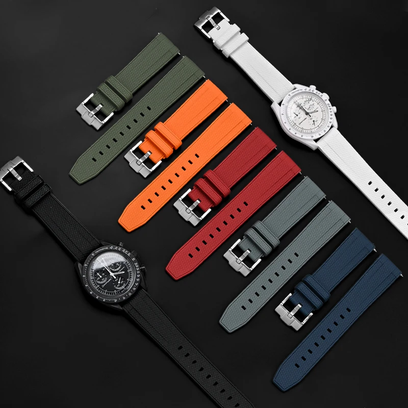 20mm 22mm Liquid Silicone Stra - Luxury Watch Omega ulasan dan harga
