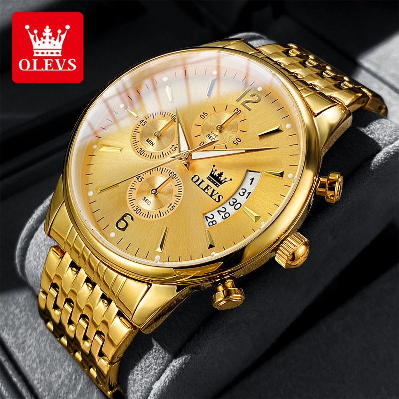 OLEVS luxury brand men's watch - Luxury Watch And Bracelet ulasan dan harga