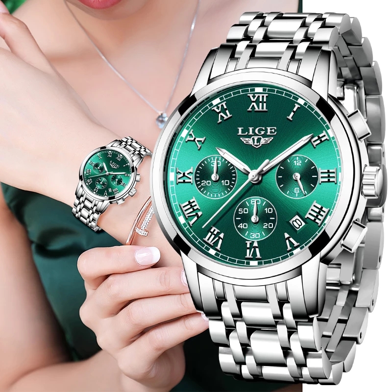 LIGE 2024 New Fashion Women Wa - Luxury Watch For Girls ulasan dan harga