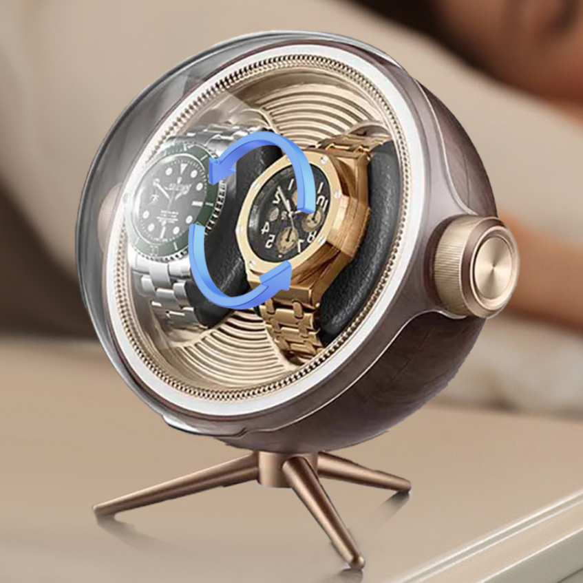 High End Silent Breathing Ligh - Luxury Watch Winder Box ulasan dan harga