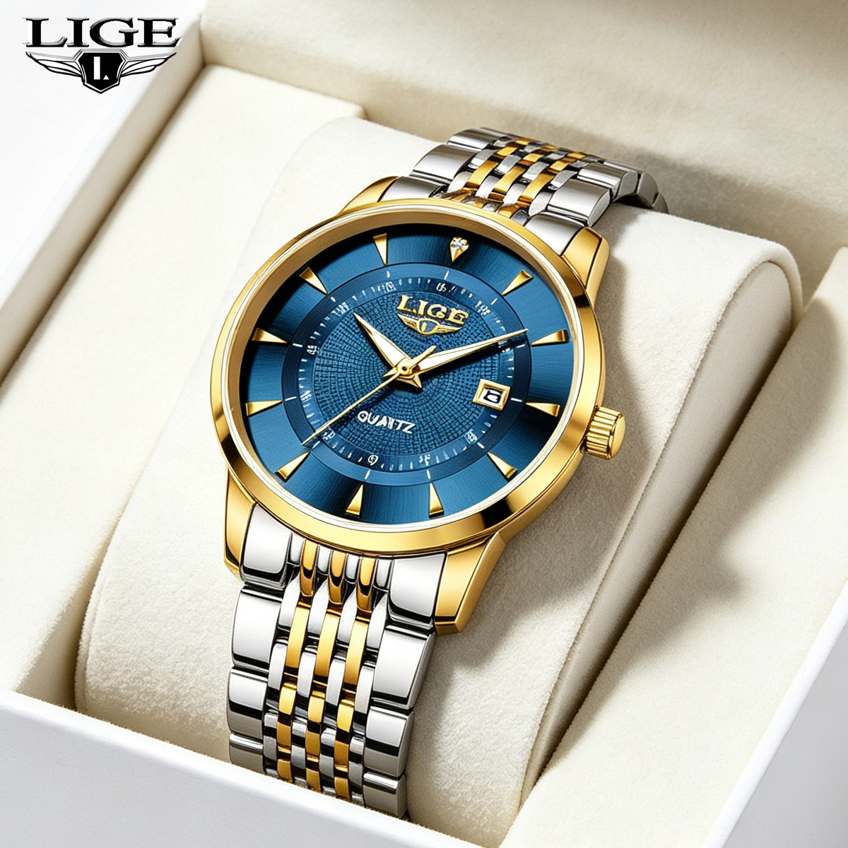LIGE New 2025 Luxury Man Watch - Luxury Watch And Bracelet ulasan dan harga