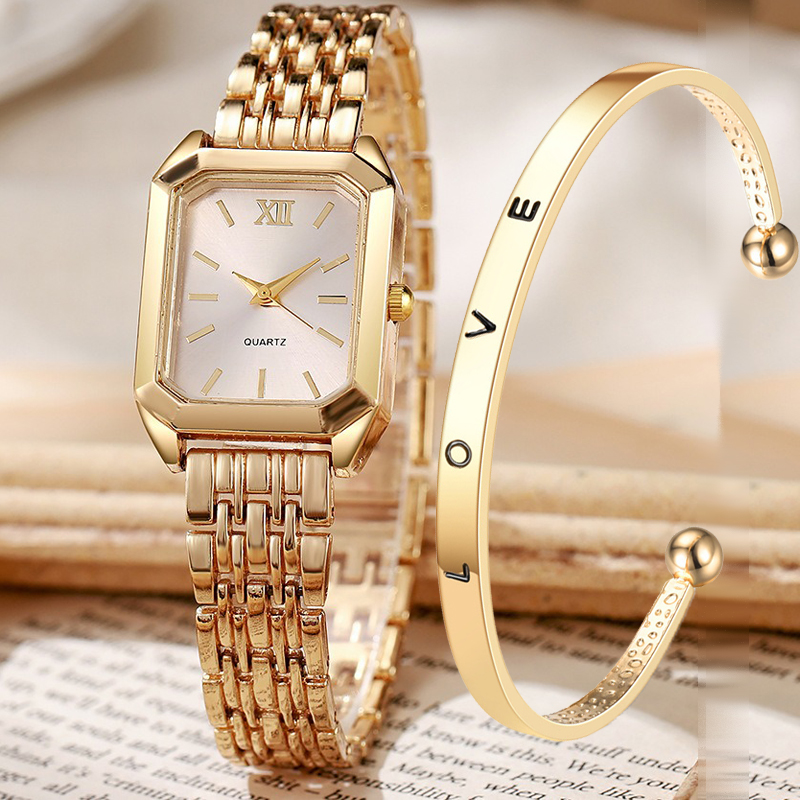 2PCS/set Luxury Women's Quartz - Luxury Watch For Girls ulasan dan harga