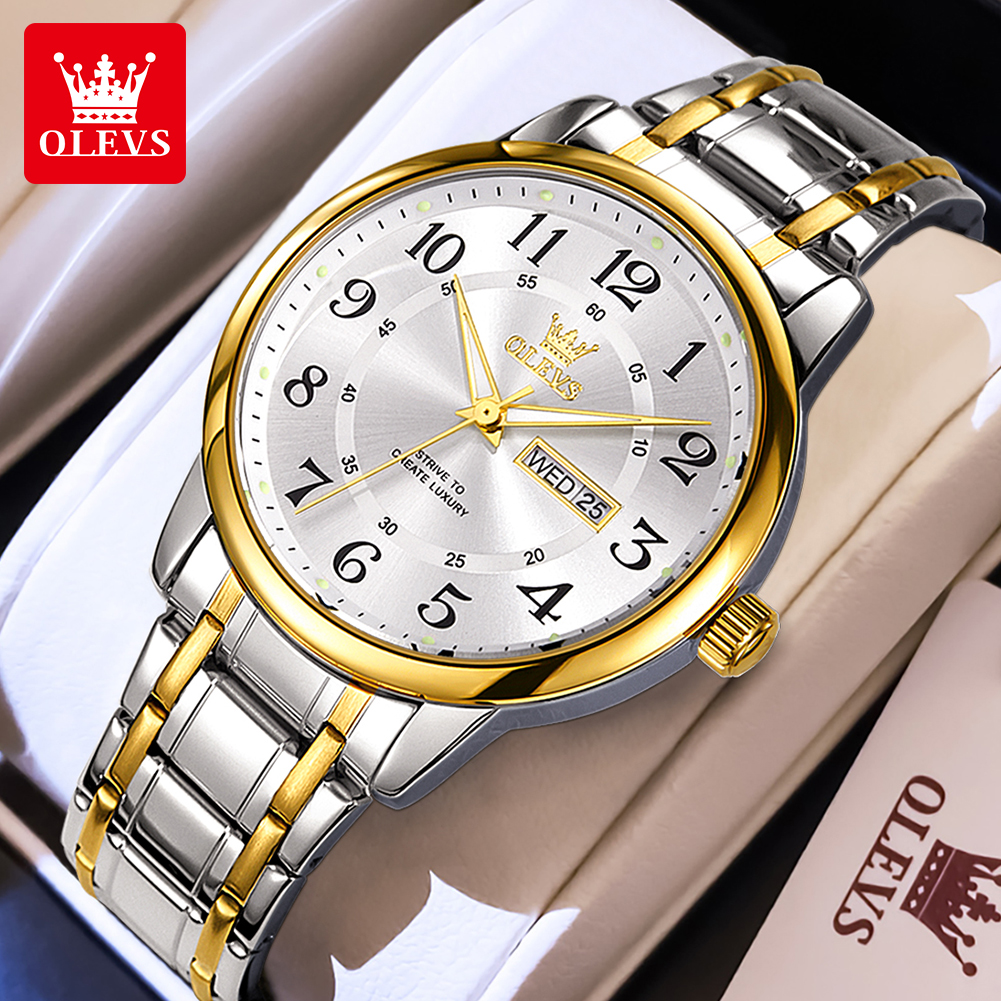OLEVS Casual fashion men's wat - Luxury Watch And Bracelet ulasan dan harga