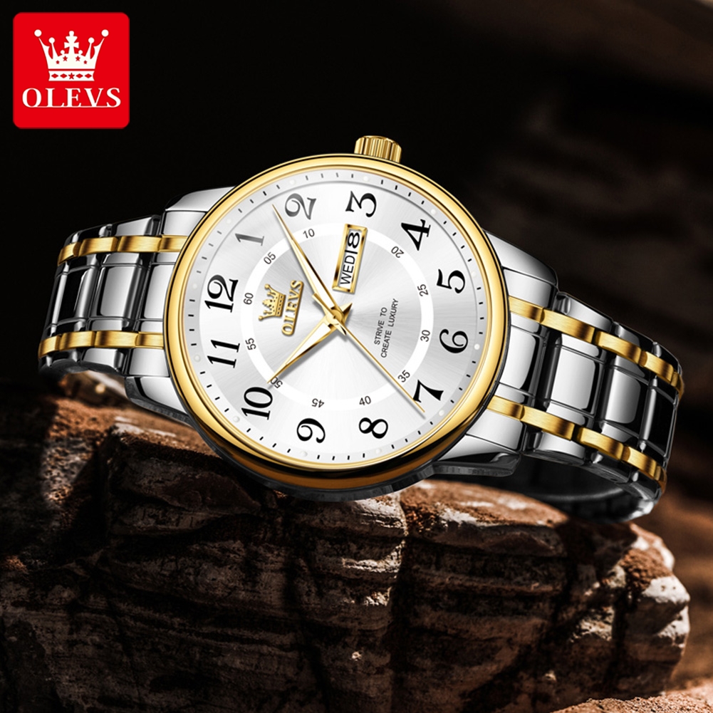 OLEVS Casual fashion men's wat - Luxury Watch And Bracelet ulasan dan harga