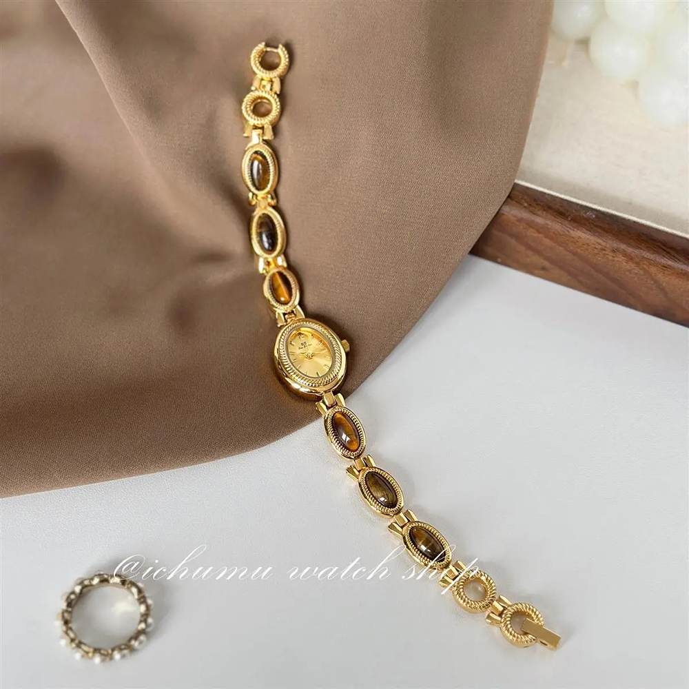 Women's Gold Watch Vintage Bro - Luxury Watch For Girls ulasan dan harga