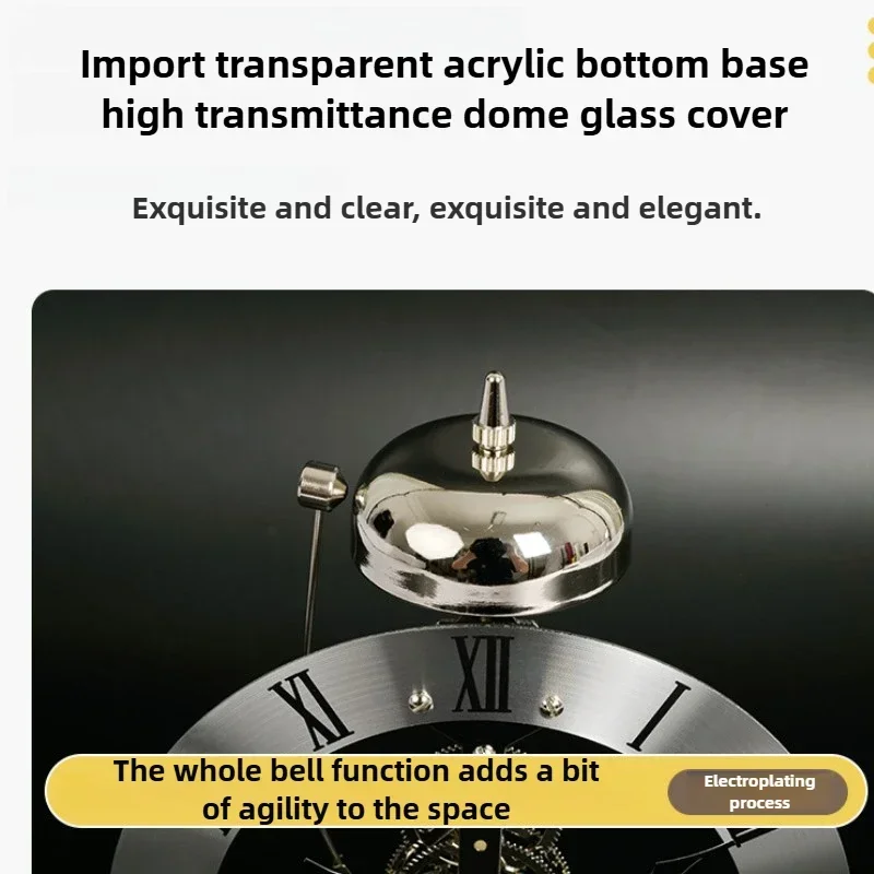 Nordic Retro Desk Clock Metal  - Table Watch Luxury ulasan dan harga