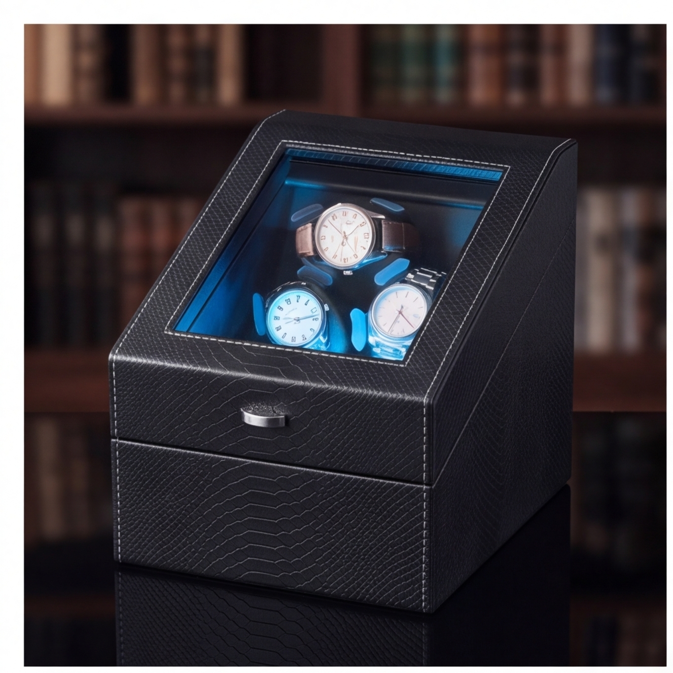 Luxury 3+3 Watch Winder Box wi - Luxury Watch Winder Box ulasan dan harga