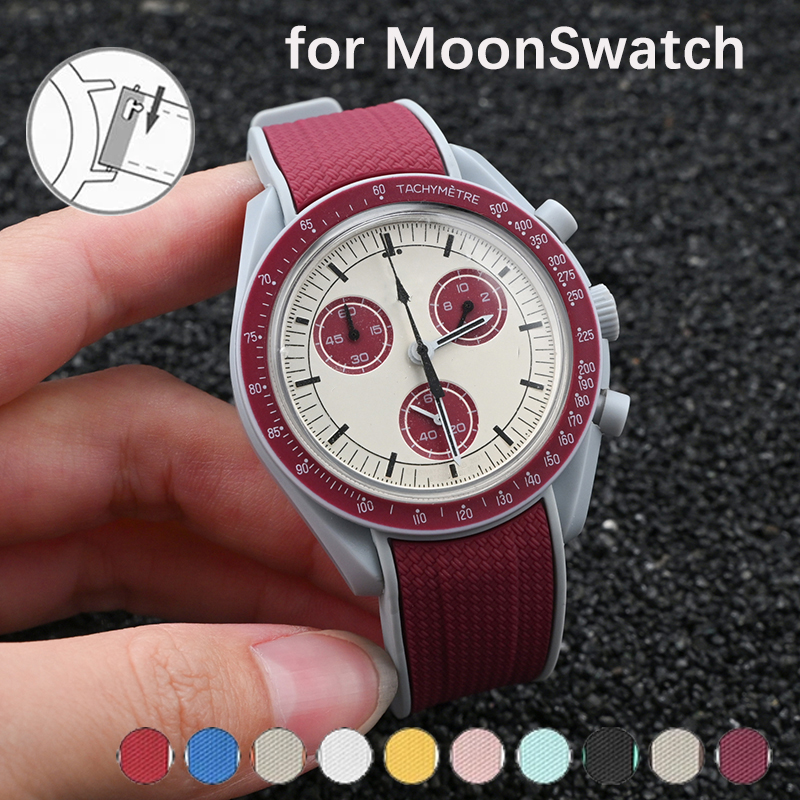 Curved End Silicone Strap for  - Luxury Watch Omega ulasan dan harga