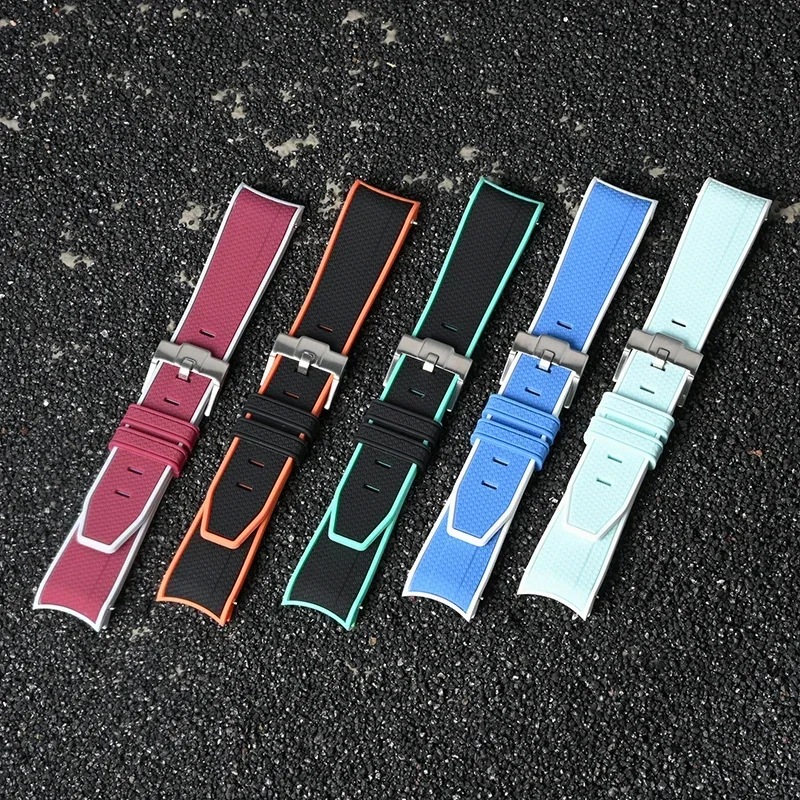Curved End Silicone Strap for  - Luxury Watch Omega ulasan dan harga