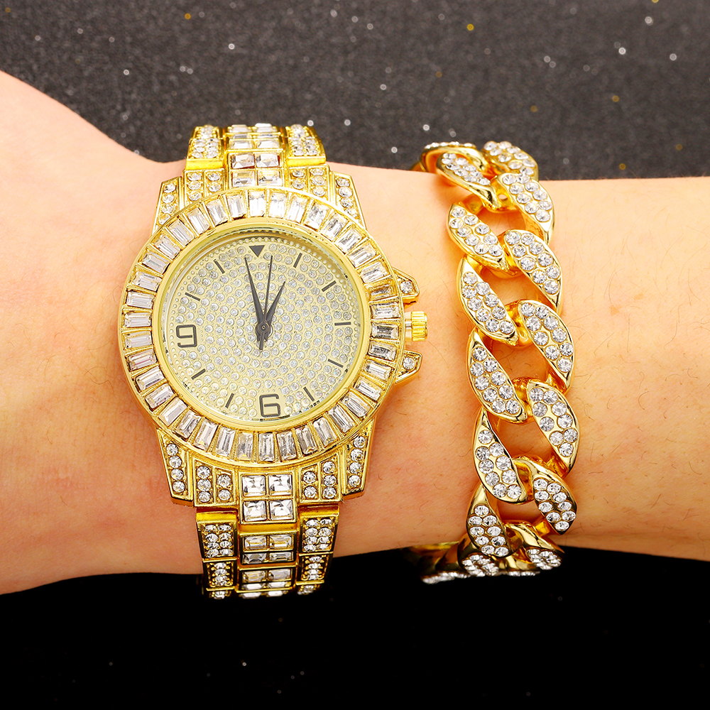Full Diamond Iced Out Watch fo - Luxury Watch Miami ulasan dan harga