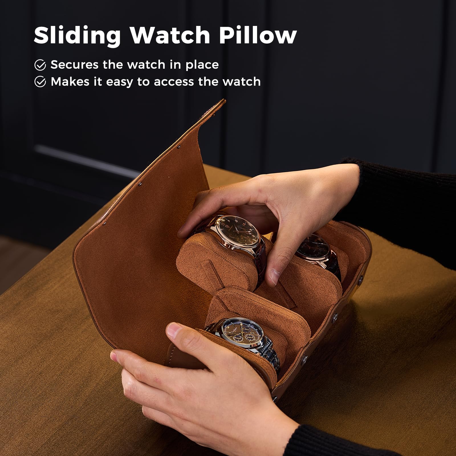 Luxury PU Leather Watch Case W - Luxury Watch Winder Box ulasan dan harga