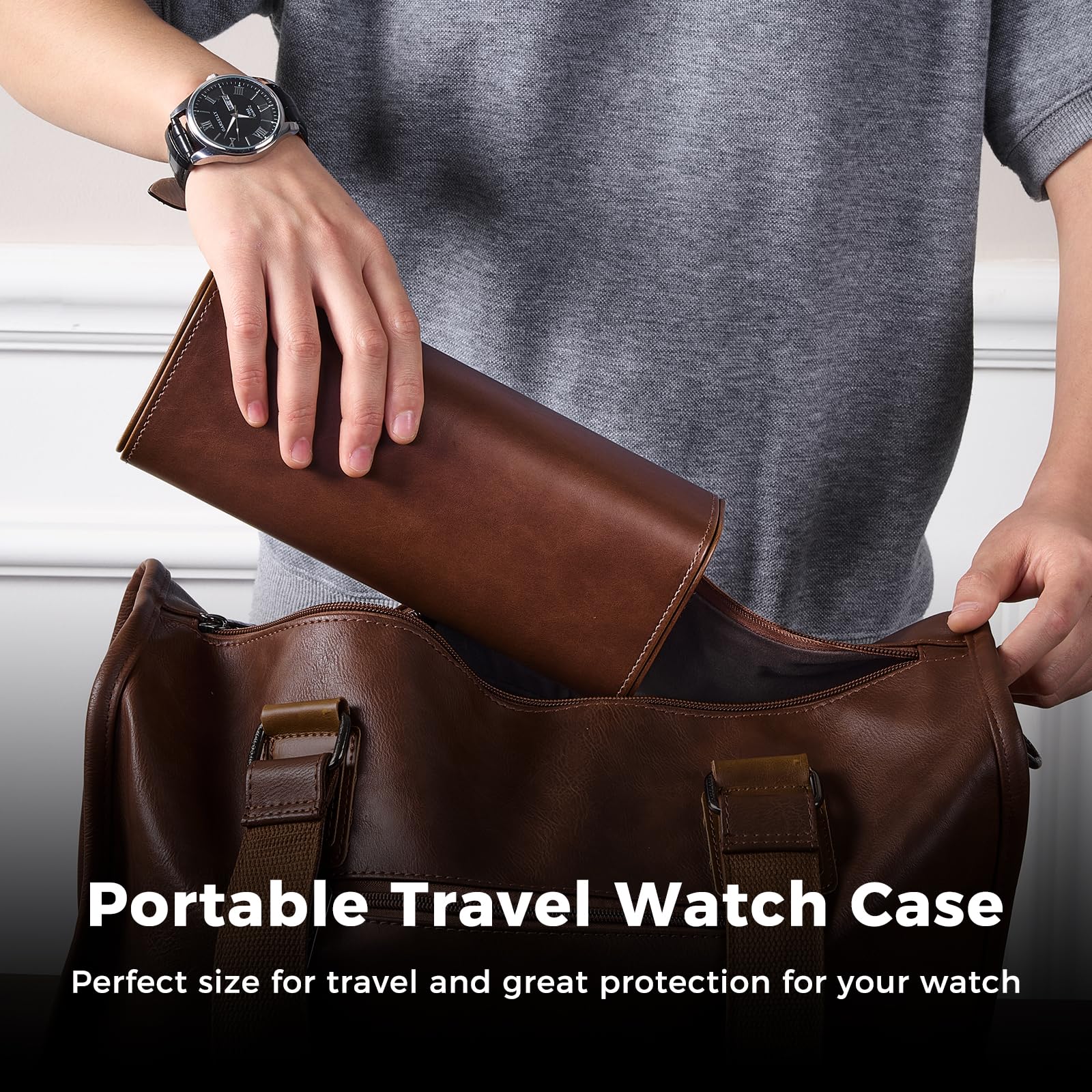 Luxury PU Leather Watch Case W - Luxury Watch Winder Box ulasan dan harga