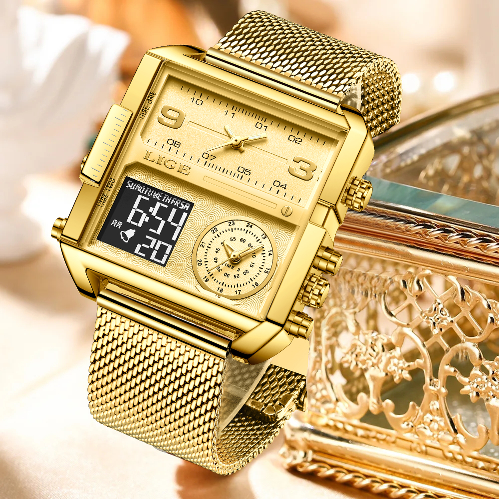 LIGE 2026 Fashion Dual Display - Luxury Watch Brand For Women ulasan dan harga