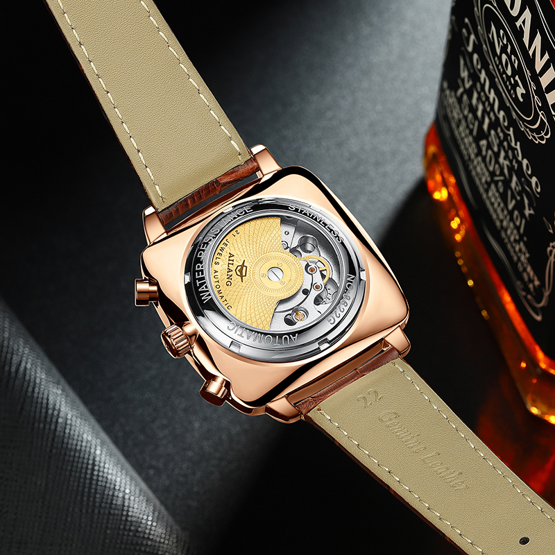 AILANG Fashion Green Big Dial  - Tourbillon Movement Watch ulasan dan harga