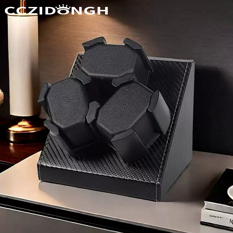 3+0 Watch Winder Leather utoma - Luxury Watch Winder Box ulasan dan harga