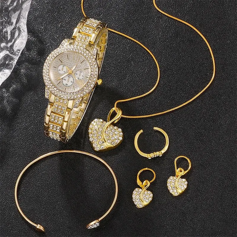 Women's Quartz Watch Gold Luxu - Luxury Watch And Bracelet ulasan dan harga