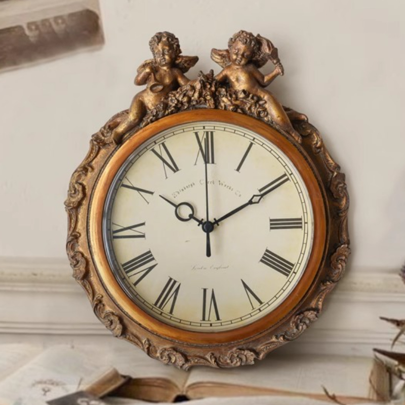 Resin Wall Clock Retro Table C - Table Watch Luxury ulasan dan harga