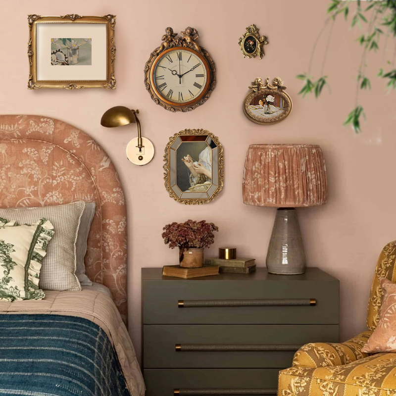 Resin Wall Clock Retro Table C - Table Watch Luxury ulasan dan harga
