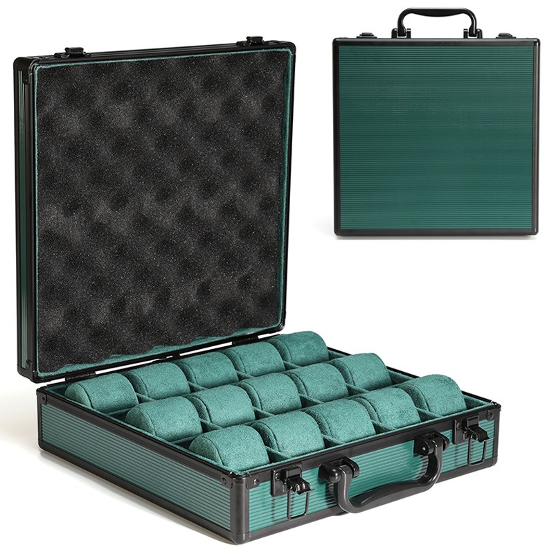 Aluminum Green Watch Box Mens  - Luxury Watch Class ulasan dan harga