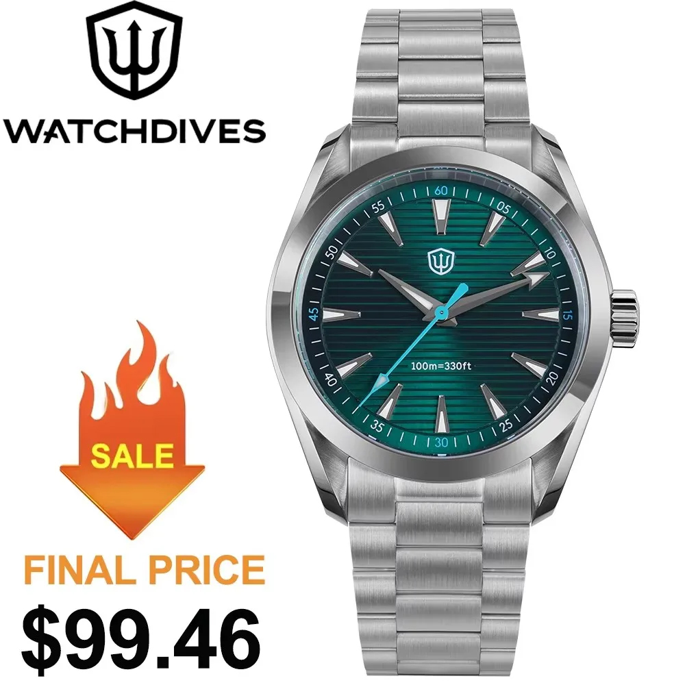 Watchdives 38mm Quartz Watch V - Guilloché Dial Watch ulasan dan harga