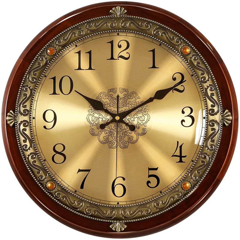 Luxury Wood Wall Clock Metal R - Luxury Watch Wall Clock ulasan dan harga