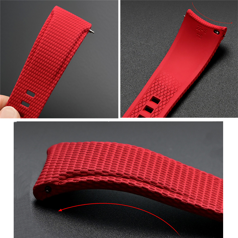 20mm 21mm 22mm Fluoro Rubber W - Luxury Watch Omega ulasan dan harga