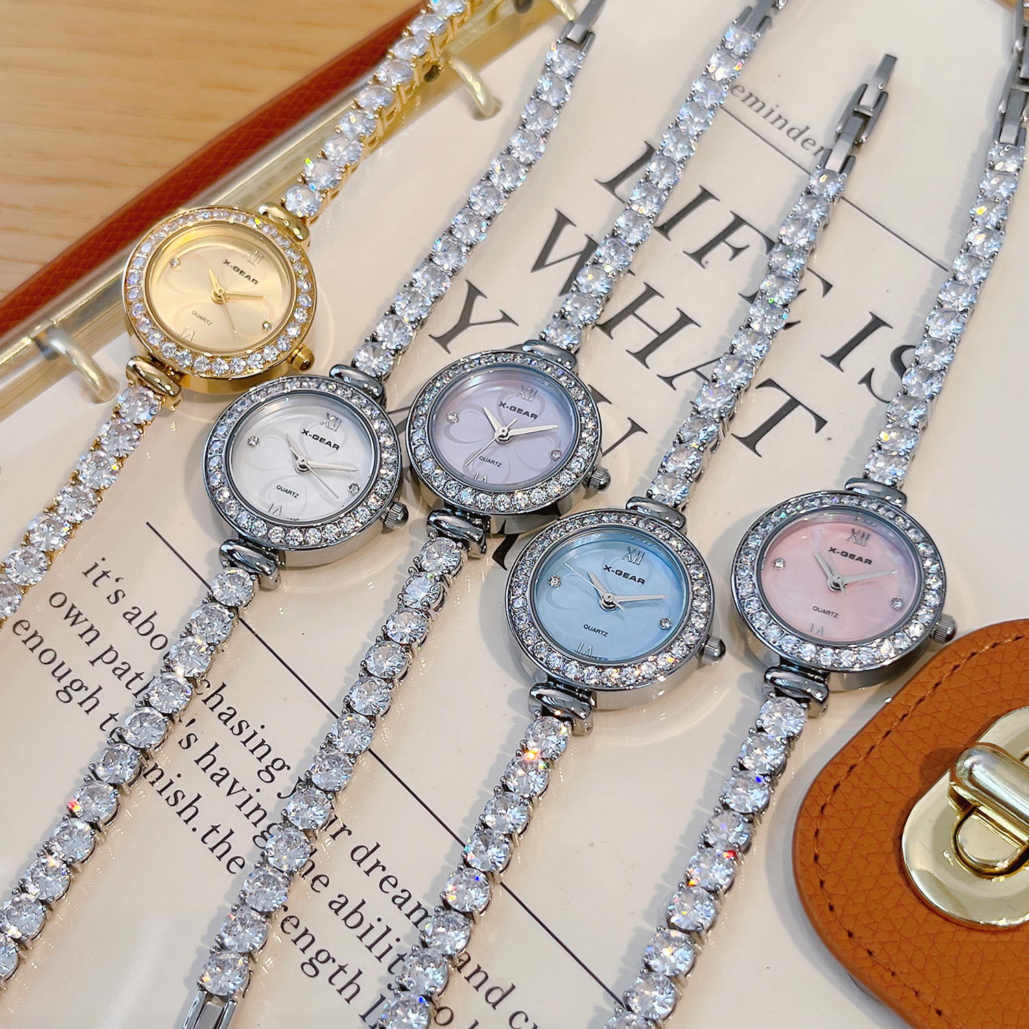 X-GEAR Fashion Zircon Diamond  - Luxury X I Watch ulasan dan harga