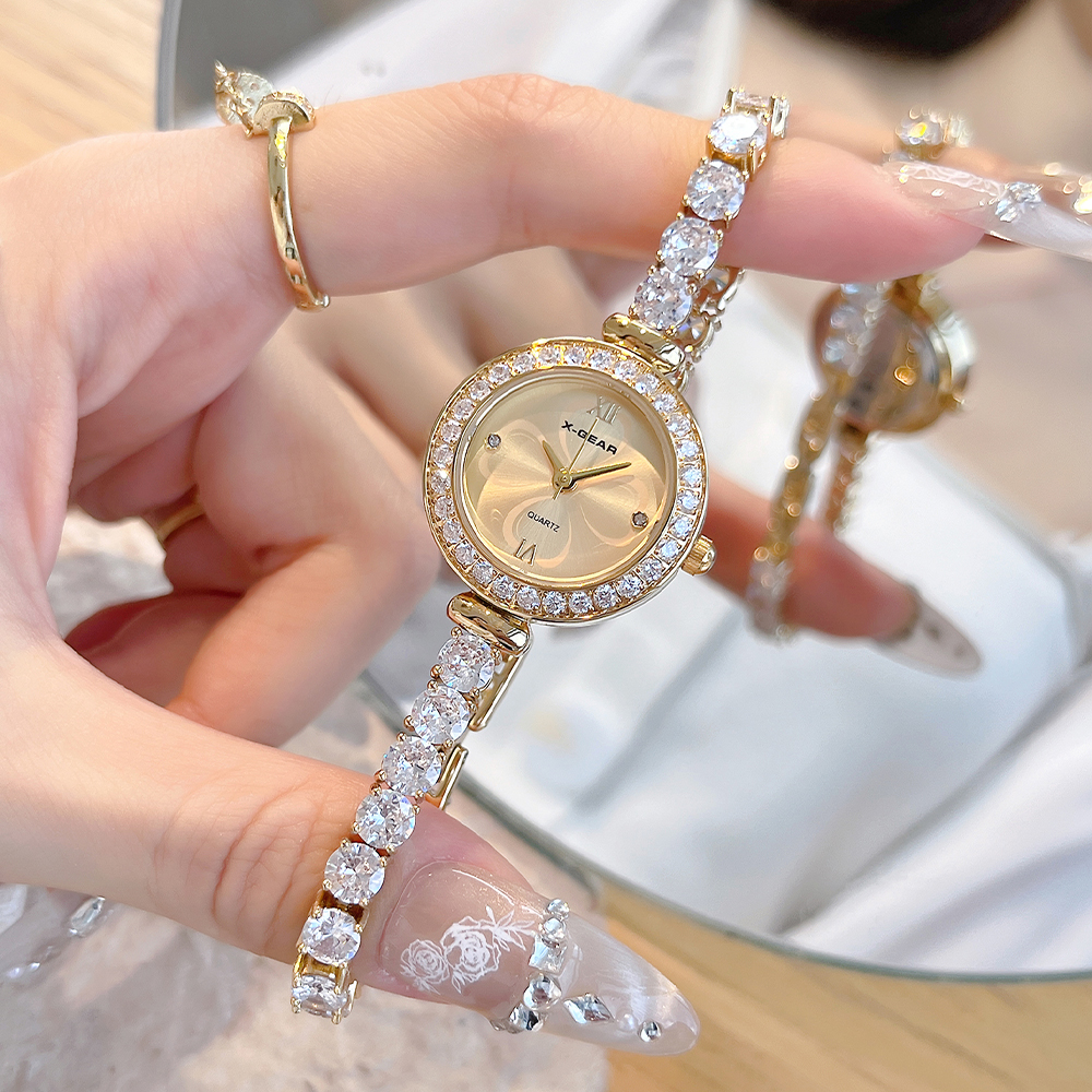 X-GEAR Fashion Zircon Diamond  - Luxury X I Watch ulasan dan harga