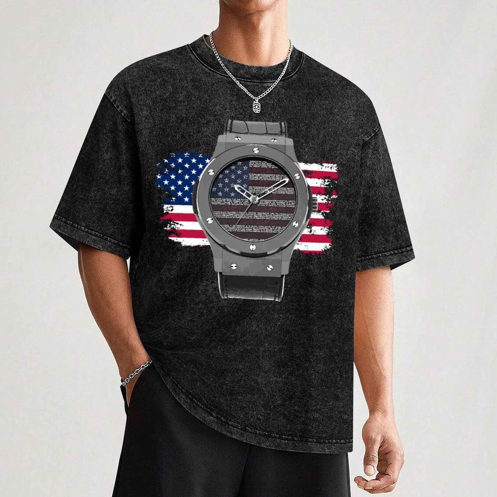 LUXURY WATCH DRAWING T-Shirt W - Luxury Watch Drawing ulasan dan harga
