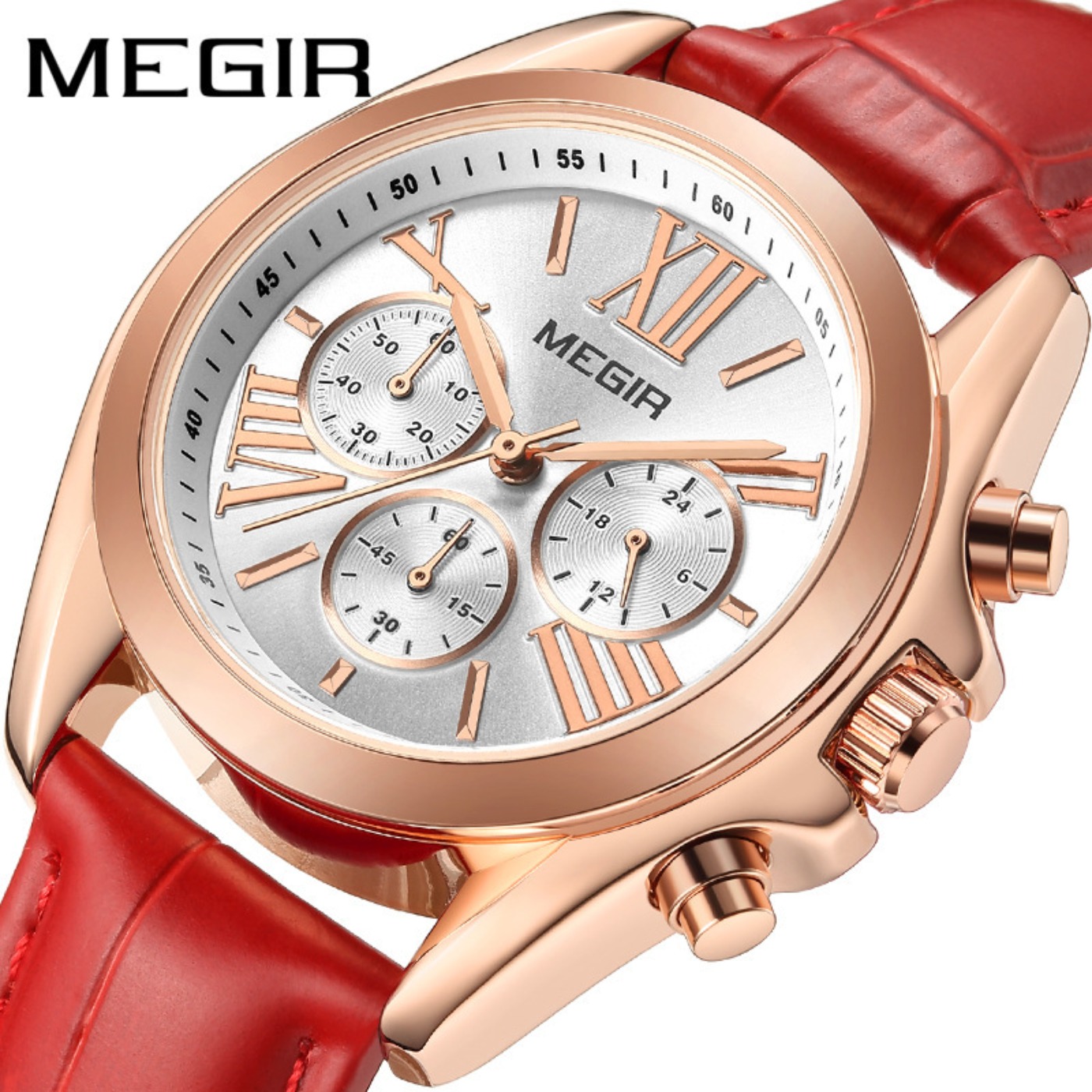 MEGIR New Luxury Leather Watch - Luxury Watch Brand For Women ulasan dan harga