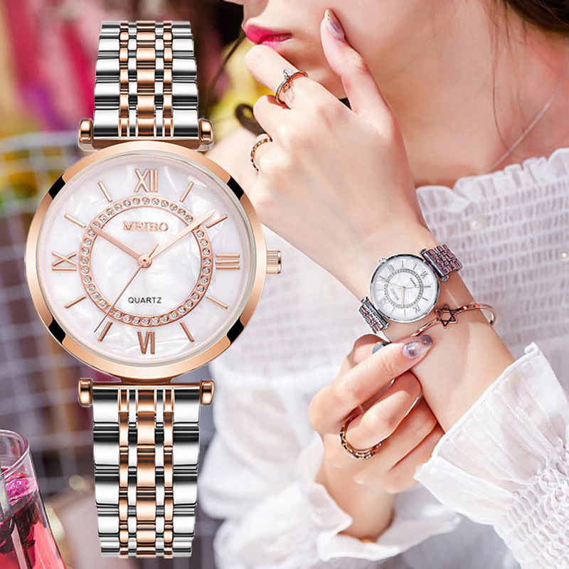 Luxury Crystal Women Bracelet  - Luxury Watch For Girls ulasan dan harga