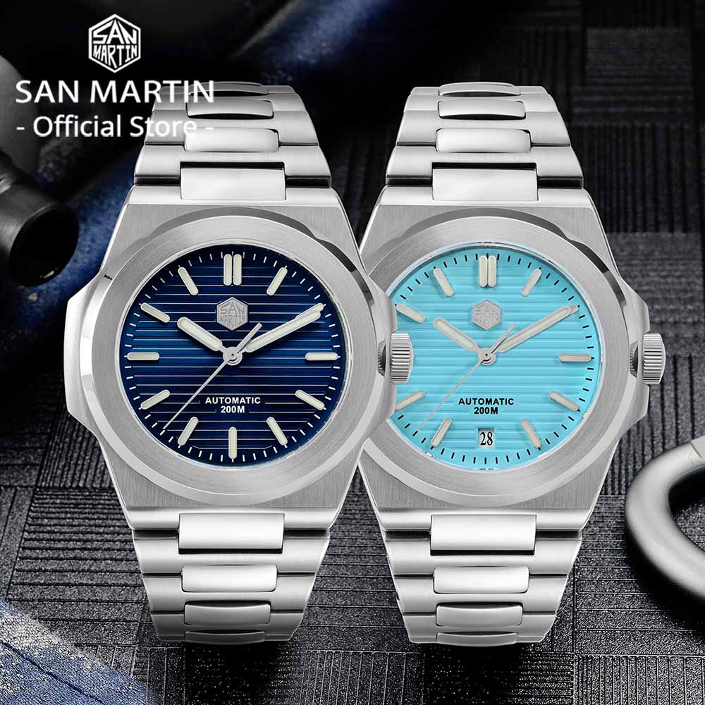 San Martin 42mm Top Band Men D - Guilloché Dial Watch ulasan dan harga