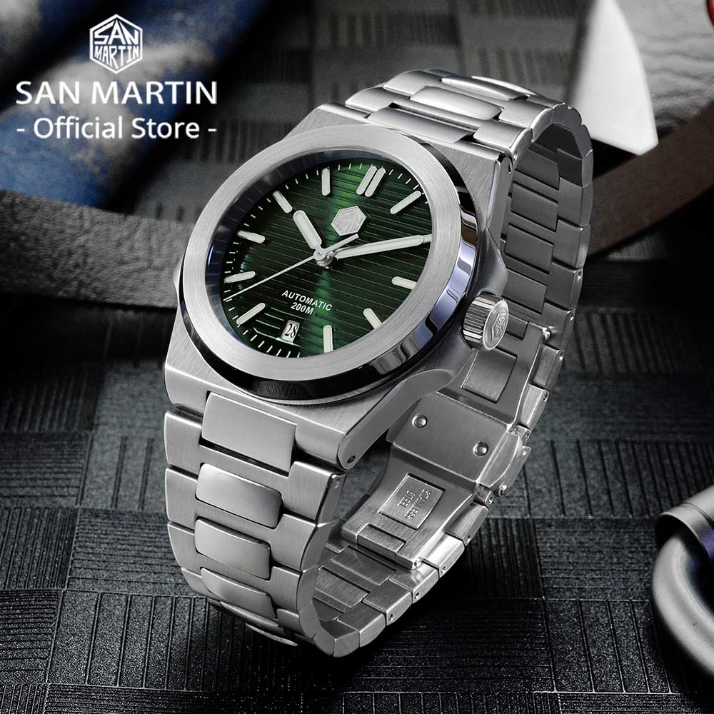 San Martin 42mm Top Band Men D - Guilloché Dial Watch ulasan dan harga