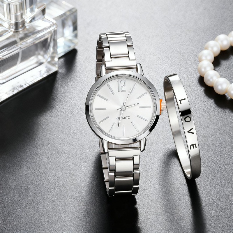 2pcs Set Watch Luxury Women Si - Luxury Watch For Girls ulasan dan harga