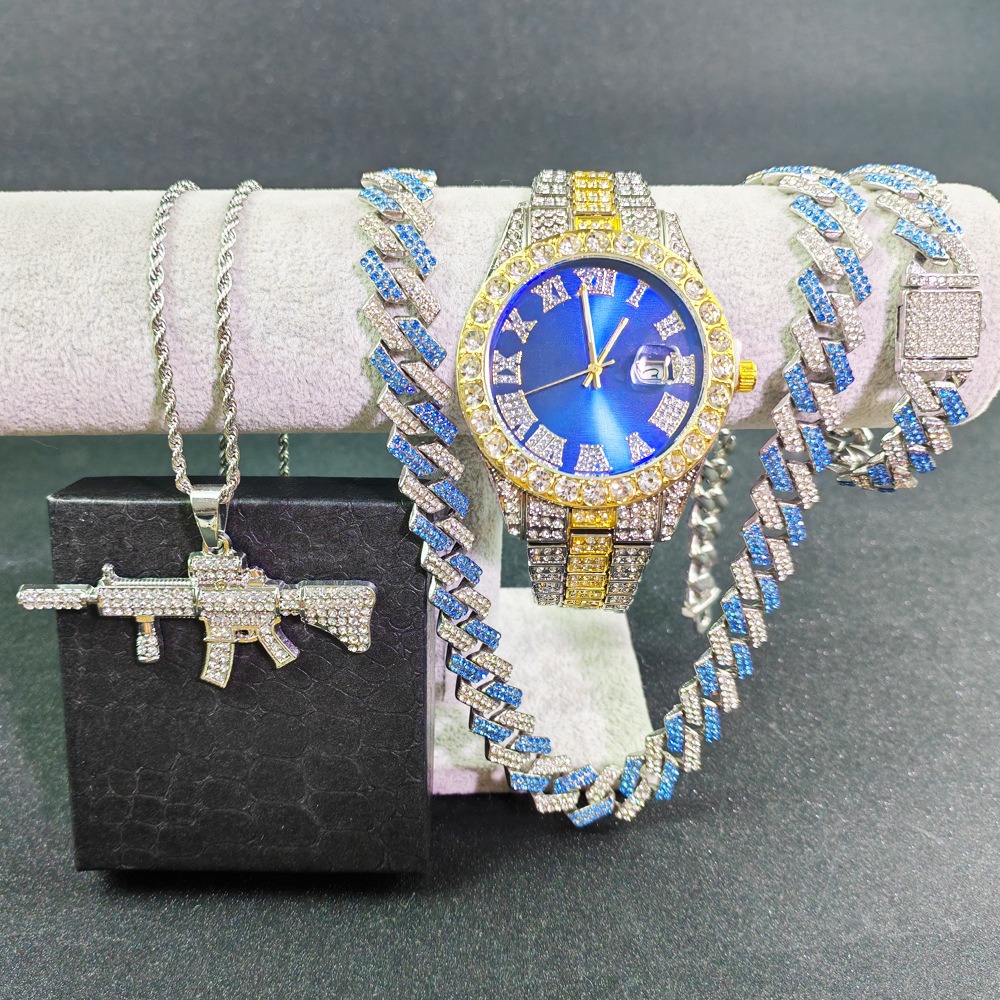 Hip Hop Watches Bracelet Neckl - Luxury Watch Miami ulasan dan harga