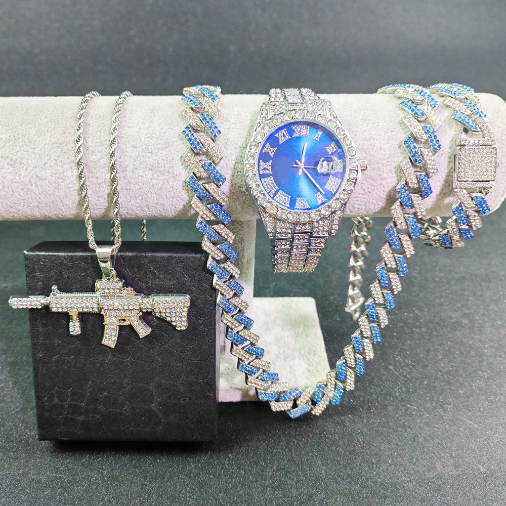 Hip Hop Watches Bracelet Neckl - Luxury Watch Miami ulasan dan harga