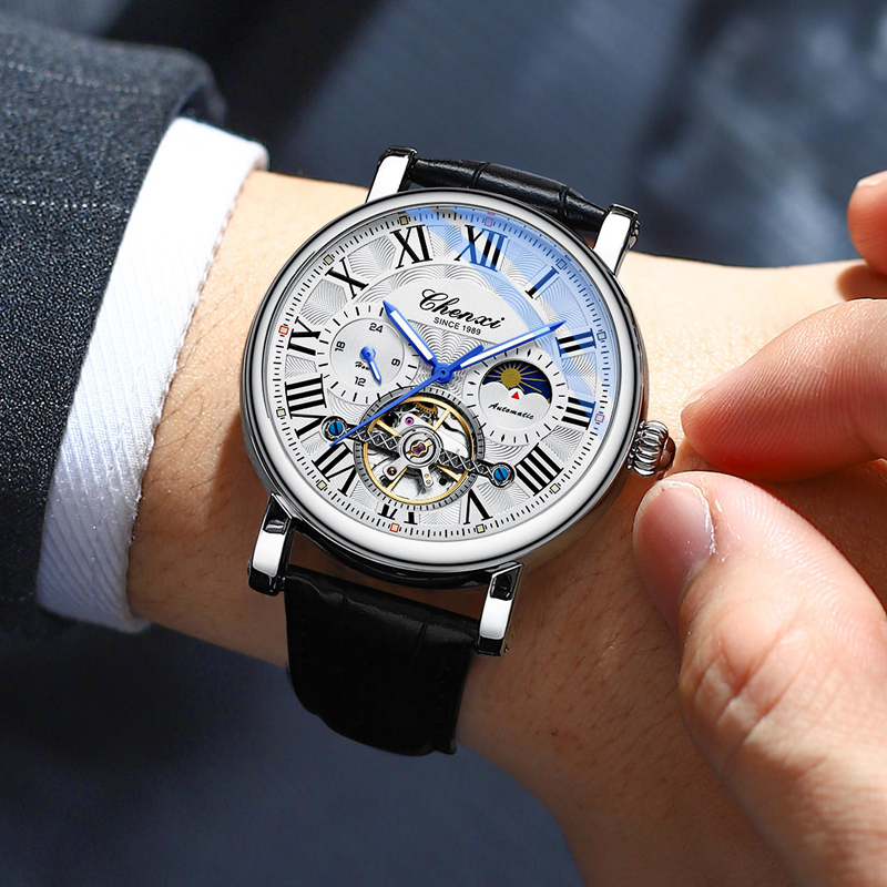 Top Brand Mens Watches Tourbil - Tourbillon Movement Watch ulasan dan harga
