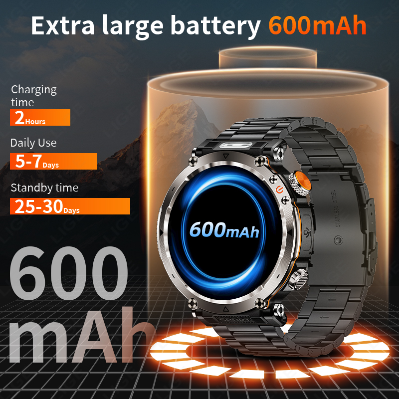 LIGE New Fashion luxury 5ATM M - Compass Watch Luxury ulasan dan harga