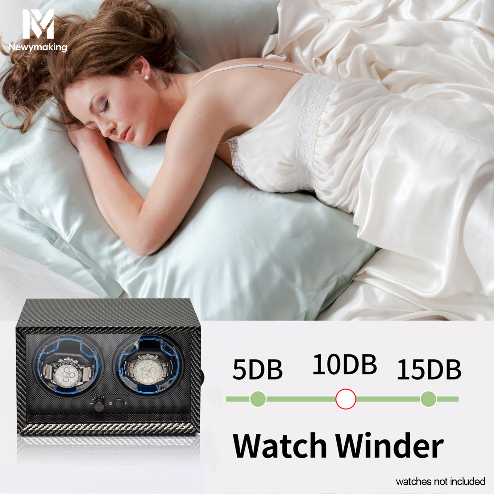 2/4 Slots Automatic Watch Wind - Luxury Watch Winder Box ulasan dan harga