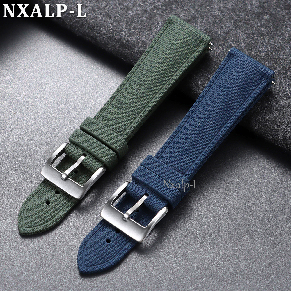 Fluoro Rubber Watch Strap 20mm - Luxury Watch Omega ulasan dan harga